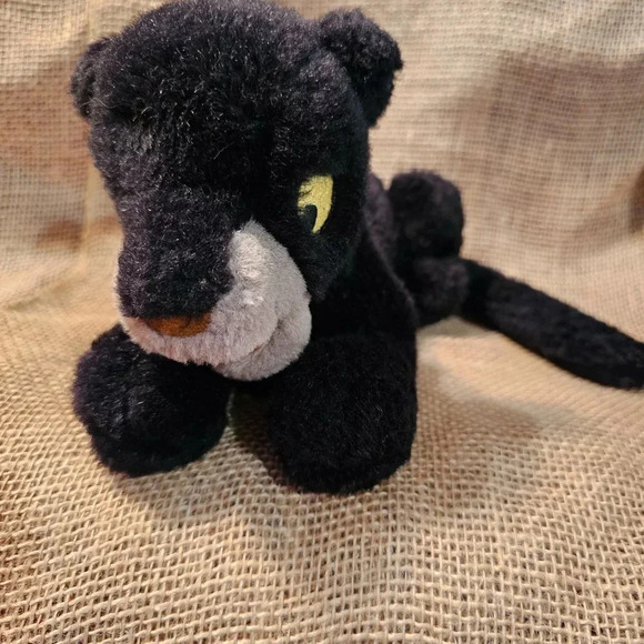 Vintage Walt Disney Company The Jungle Book Bagheera Plush. 18" L w Tail x 6" H - Picture 7 of 11